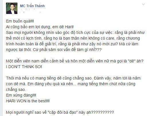 Loi co canh Hari Won va Tran Thanh danh cho nhau-Hinh-5